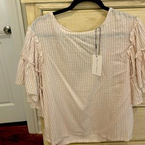 Cream-colored Blouse, size Large. Chelsea & Theodore